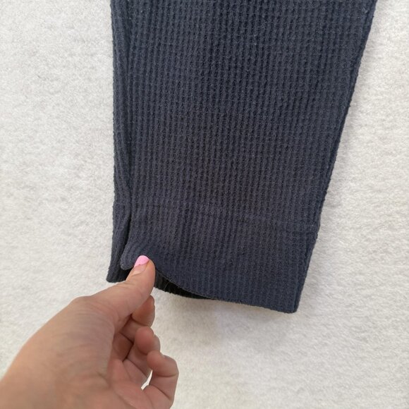 Straight Down Pants Womens Large Waffle Knit Lounge Made in USA Pockets - Picture 2 of 11